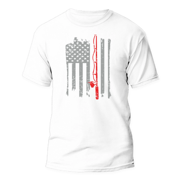 Fishing Rod American Flag Women Hoodie